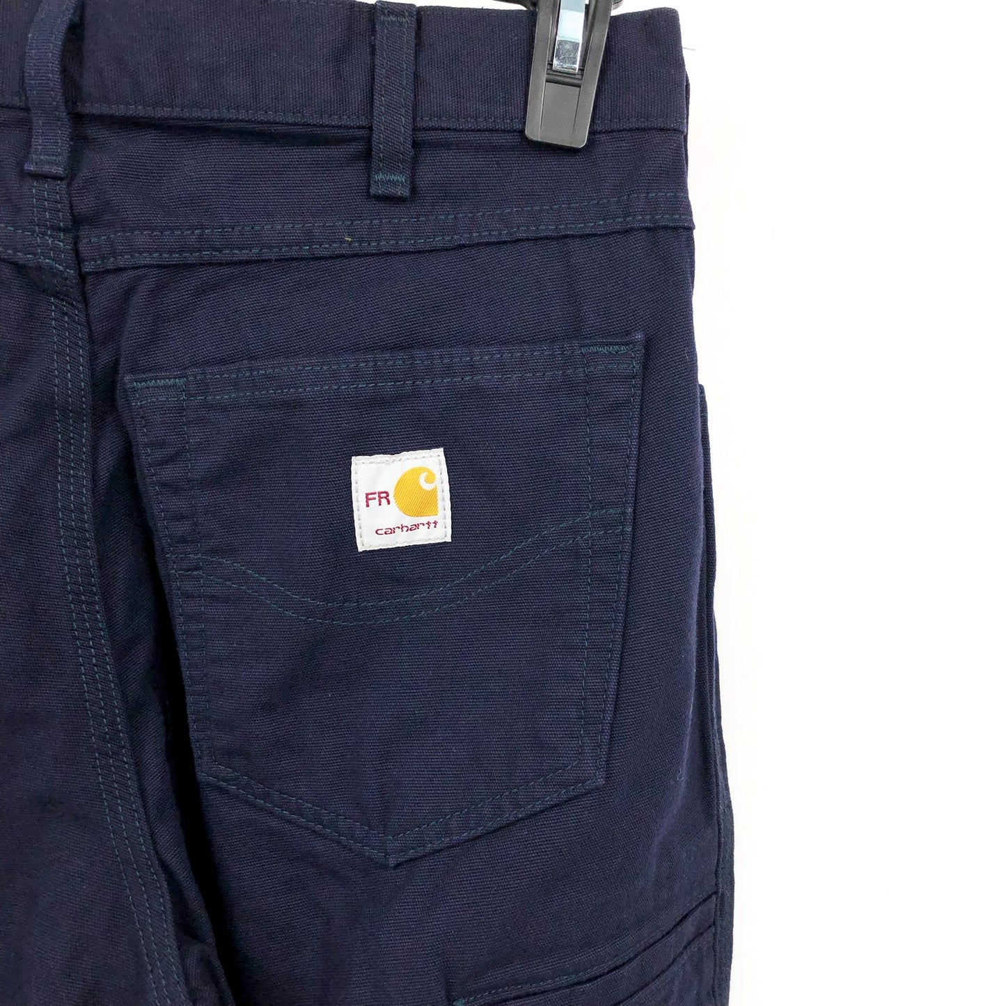 CARHARTT Men's FR Loose Fit Midweight Canvas Utility Pants Navy Blue 33x32
