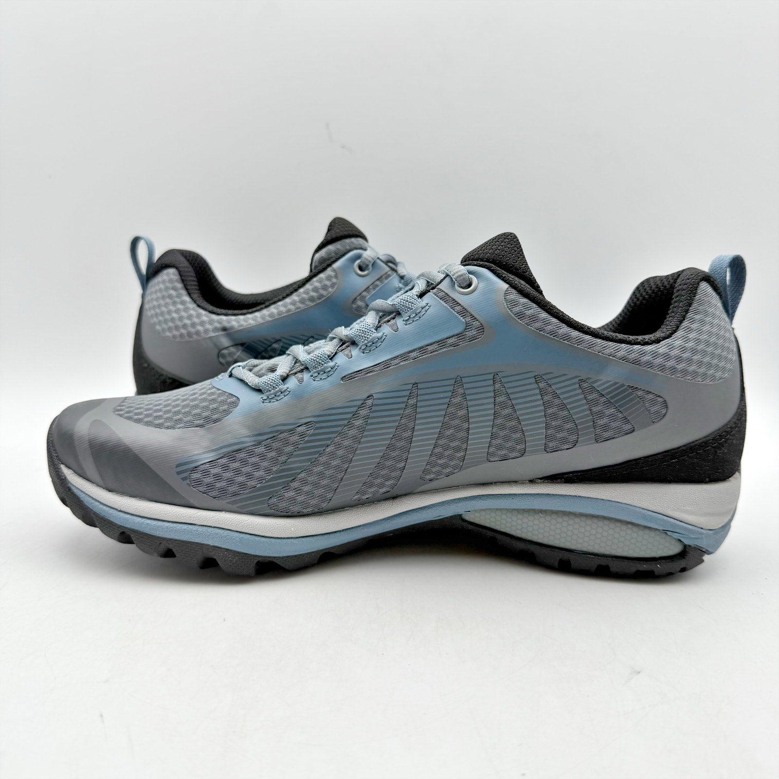 Merrell Womens Siren Edge 3 Hiking Shoes Size 7.5 WIDE Blue Grey Waterproof NWOB