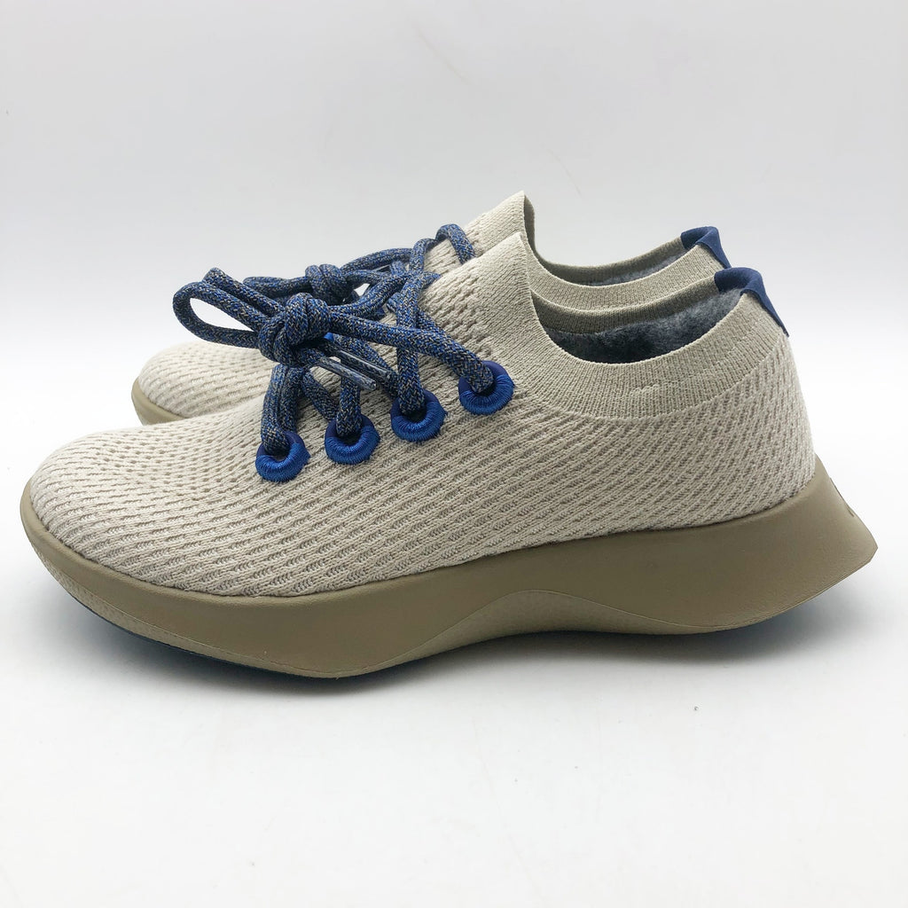 AllBirds Womens Tree Dasher 1 Casual Sneakers Size 5.5 Seek Beige Blue NIB