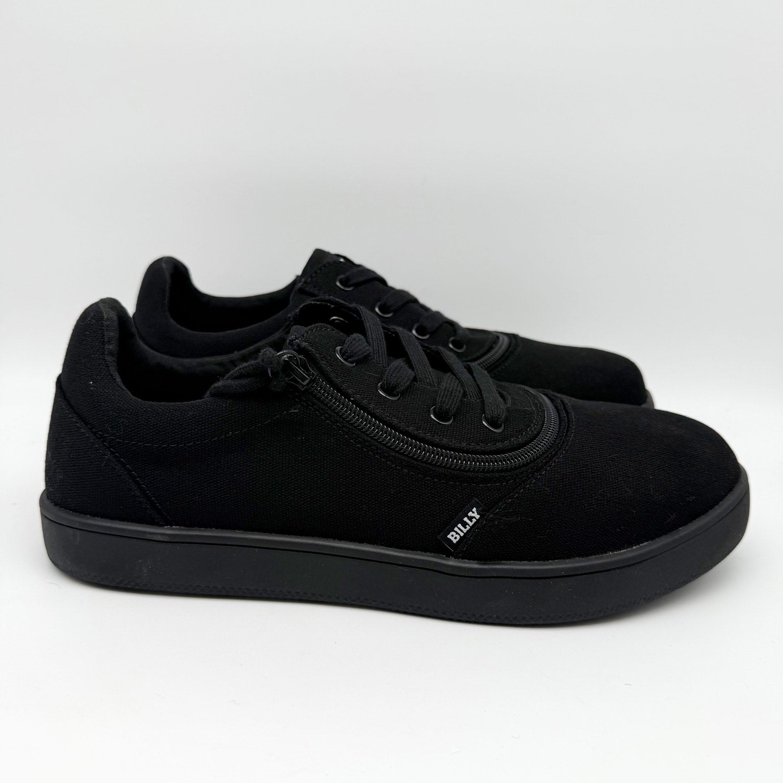 BILLY Footwear Mens Low Top ll Sneakers US 10.5 Wide EU 43.5 Black NIB