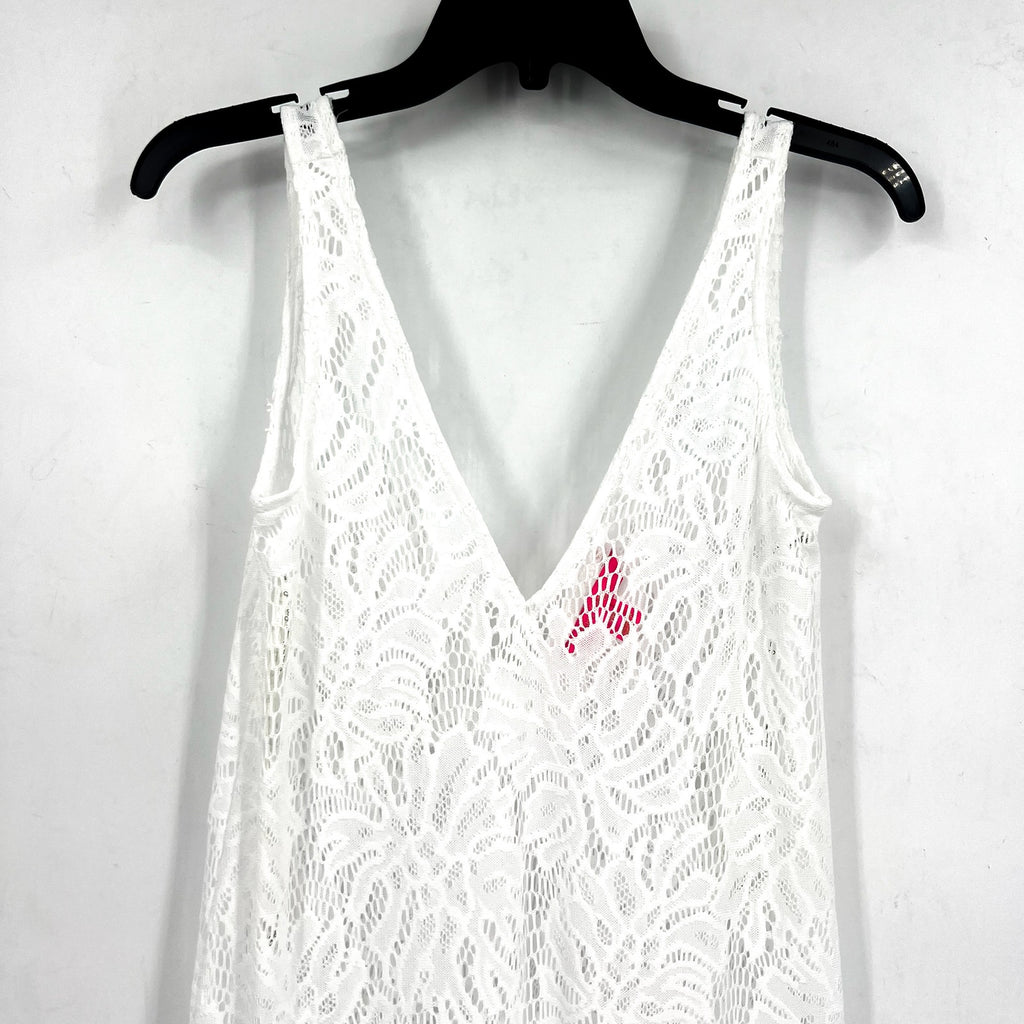 LILLY PULITZER Womens Finnley Lace Cover-up Swim Dress XXS White NWOT