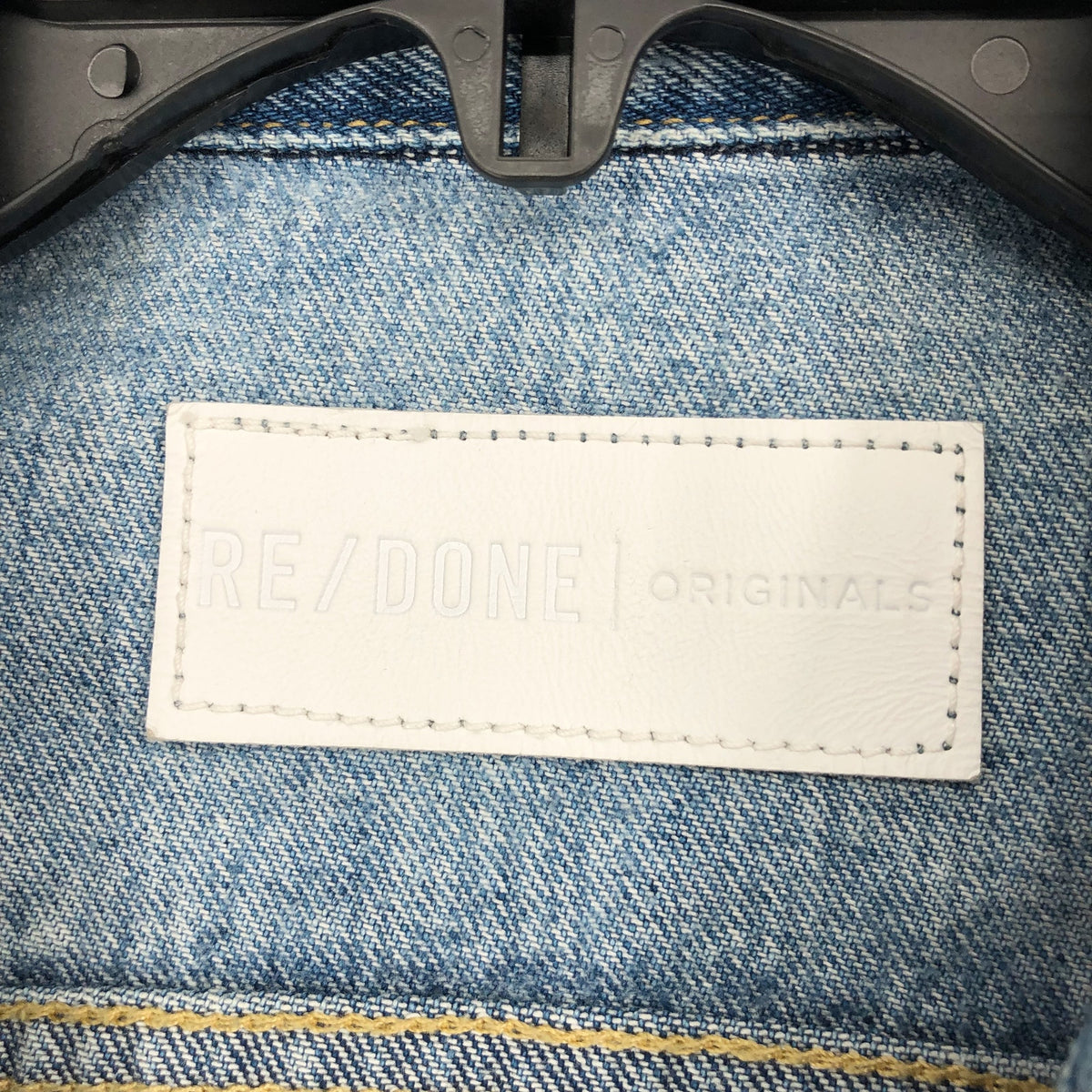 RE/DONE Women's 70s Rodeo Denim Jacket Small Blue Light Worn Distress NWOT