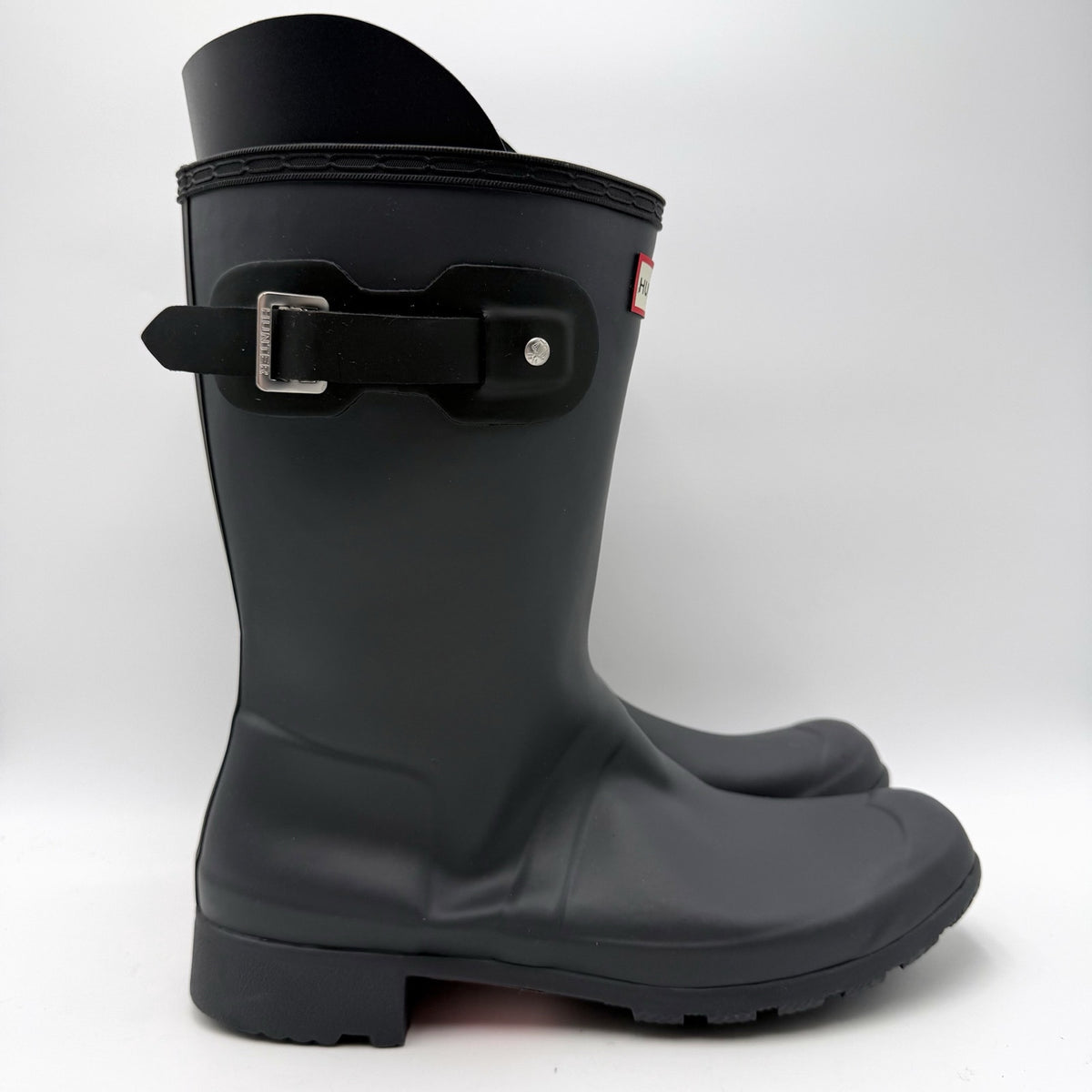 Hunter Womens Original Tour Short Mid Rain Boot Size 10 Black Waterproof NWOB