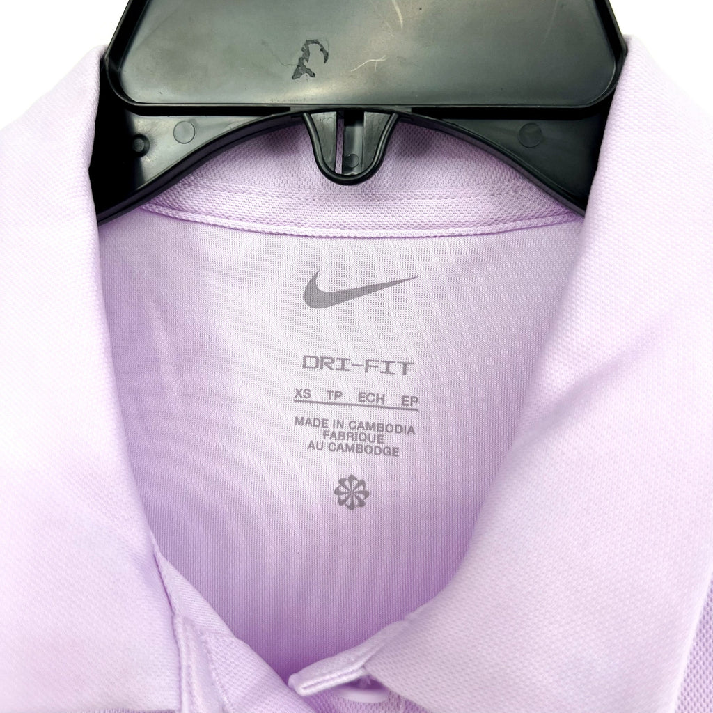NIKE Women's Dri-Fit Victory Sleeveless Golf Polo Shirt XS Lilac Purple NWT