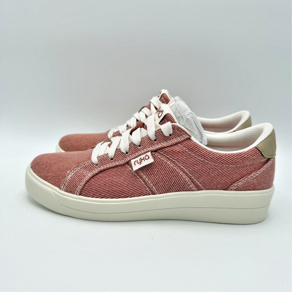 Ryka Womens Viv Classic Casual Sneakers Size 5 M EU 35 Red Clay Canvas NIB
