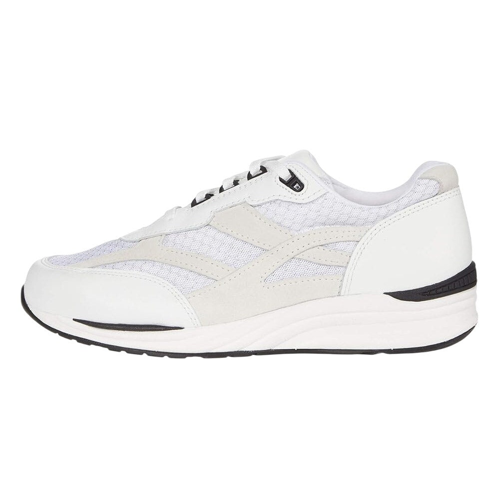 SAS Mens Journey Mesh Walking Sneakers US 14.5 Wide EU 47.5 White Suede NWOB