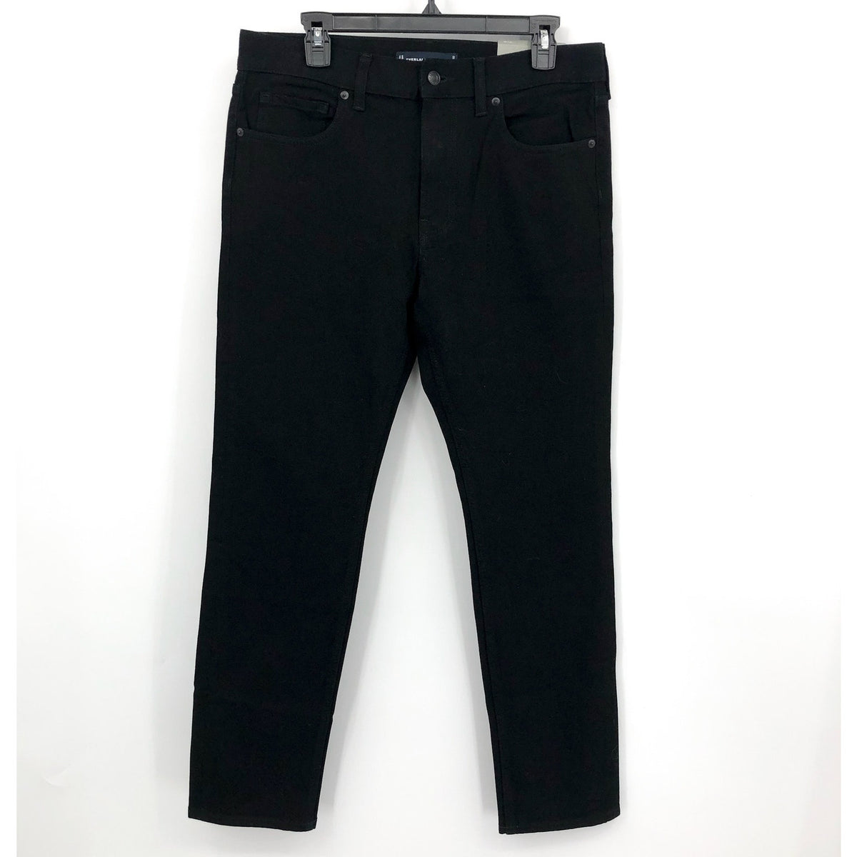 EVERLANE UNIFORM Men's The Slim Jeans 31x32 Black 4-Way Stretch Organic NWT