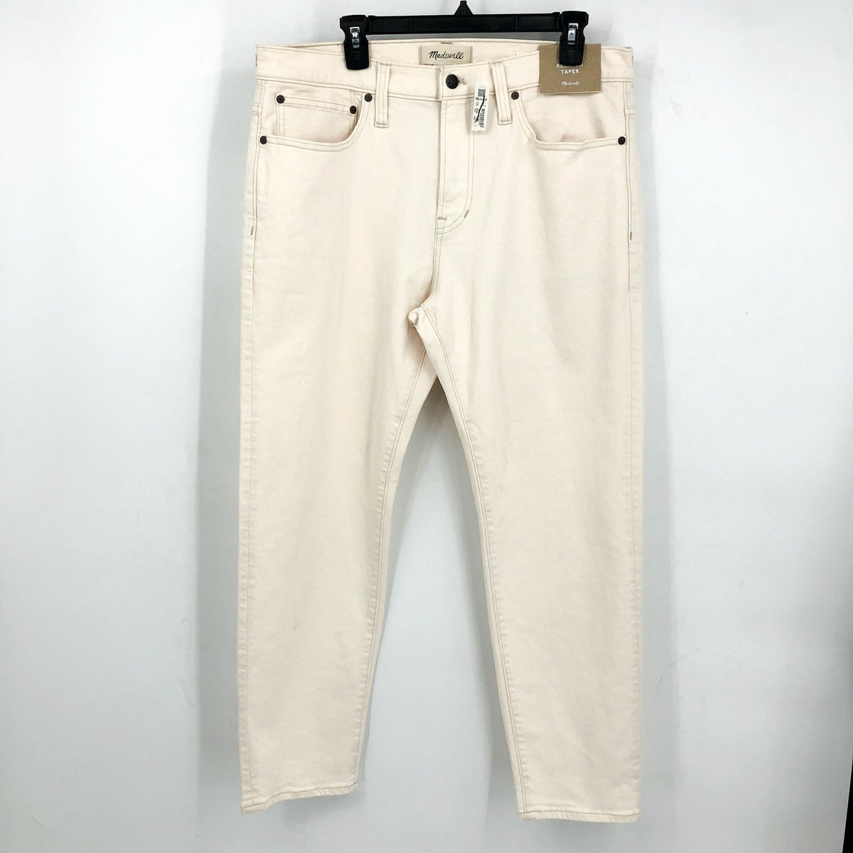 MADEWELL Men's Relaxed Taper Jeans 34x30 Vintage Canvas Denim ND582 NWT