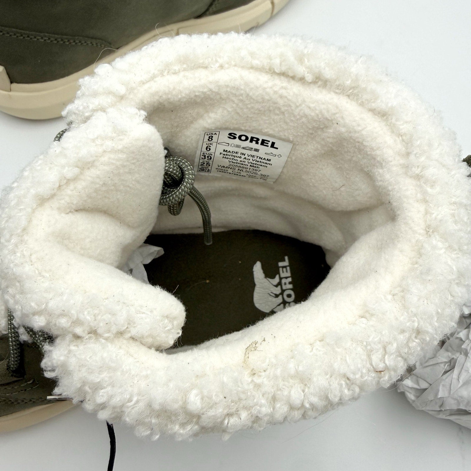 Sorel Womens Explorer Next Carnival Boots US 8 Green Winter Waterproof NIB
