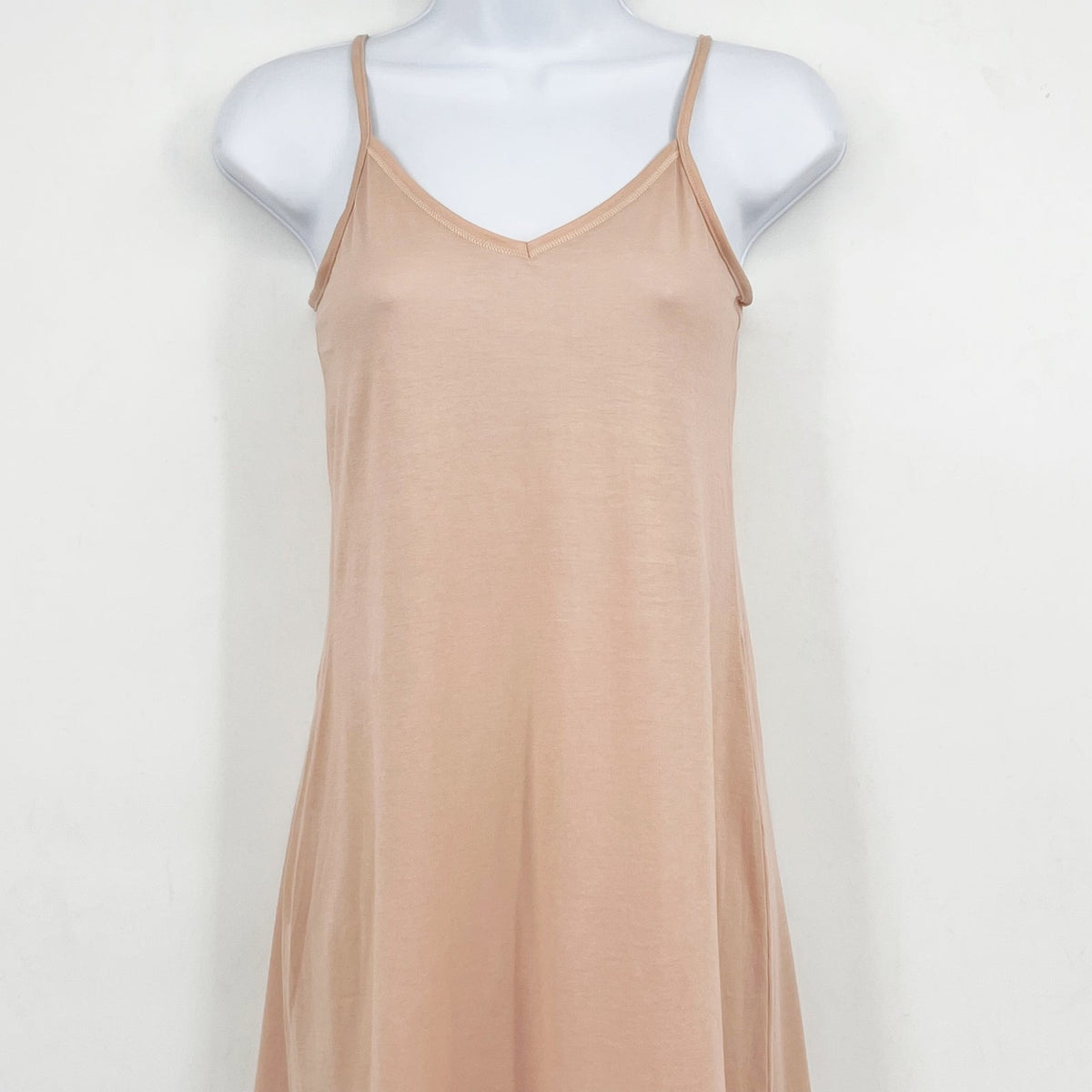 HANRO Women's Ultralight Cotton Bodydress Small Beige Sleeveless 1828 NWT