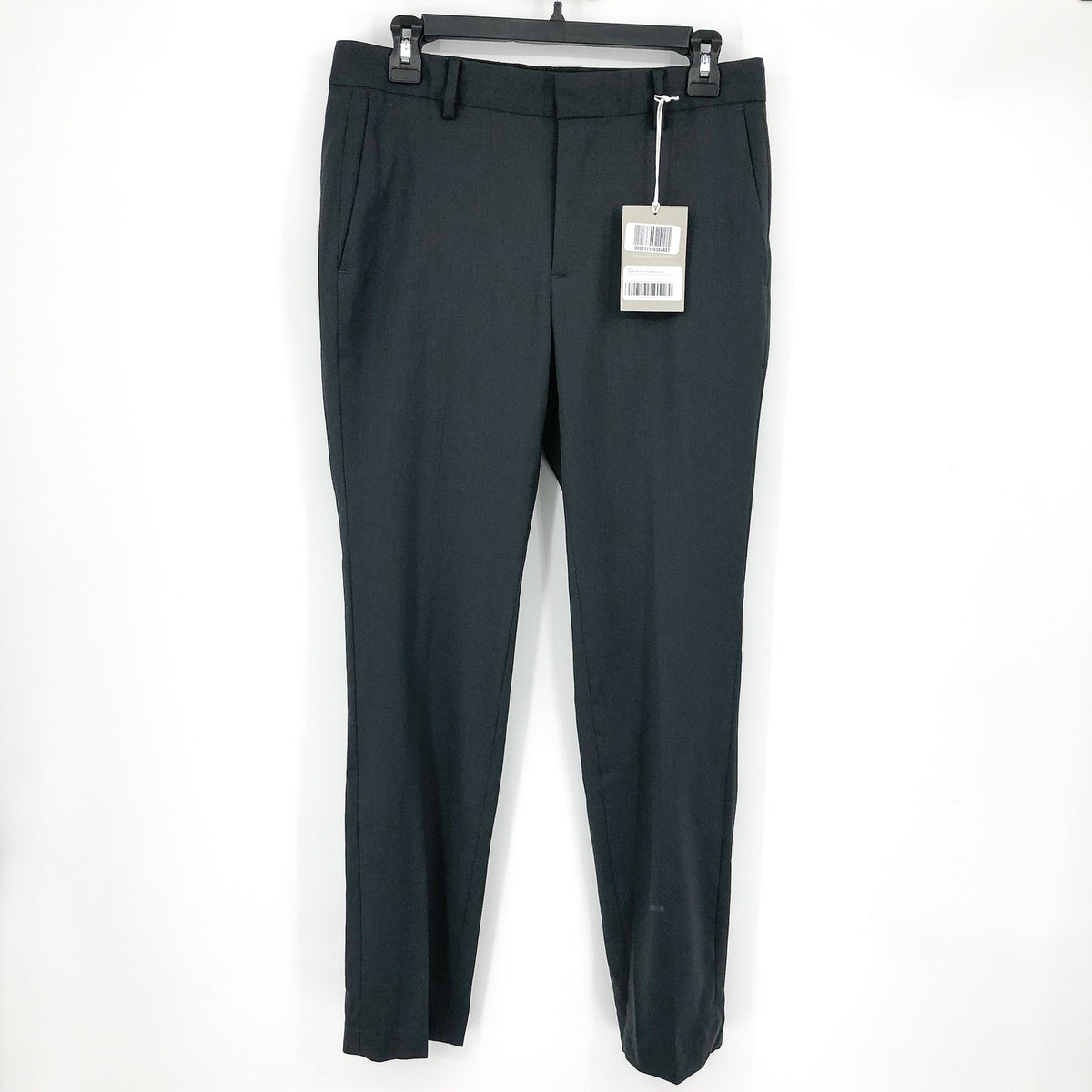 EVERLANE Men's The Italian Wool Trouser Pants 30x30 Dark Grey Flat Front NWT