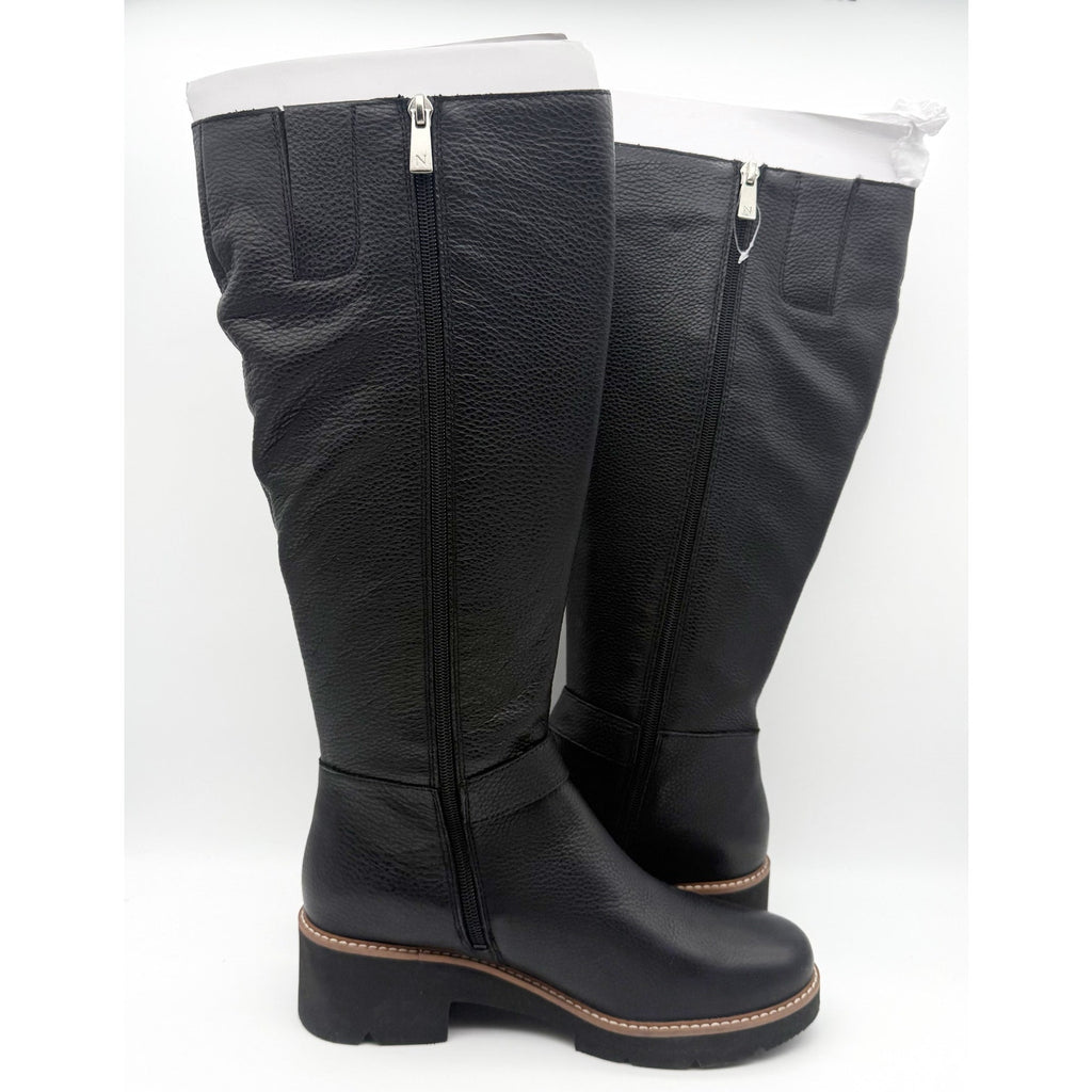 Naturalizer Womens Darry Knee High Boots US 9 Black Leather Water-Repellent NWOB