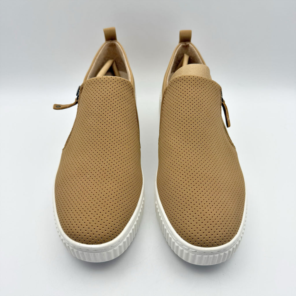 Soul Naturalizer Womens Turner Loafers Size 9.5 Brown Beige Slip On NIB