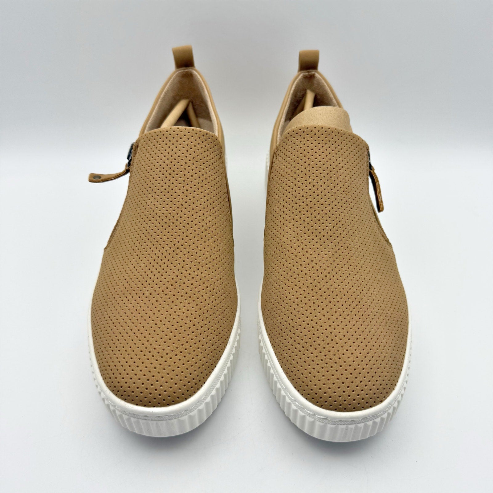 Soul Naturalizer Womens Turner Loafers Size 9.5 Brown Beige Slip On NIB