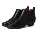 Cobb Hill Womens Larsa Ankle Bootie US 8 Wide EU 38.5 Black Leather NIB