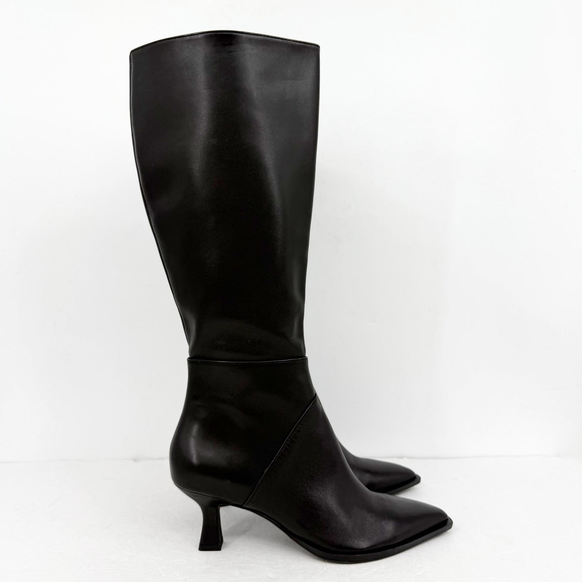 Dolce Vita Womens Ashton Knee High Boots Size 10 M EU 40.5 Black Leather NWOB