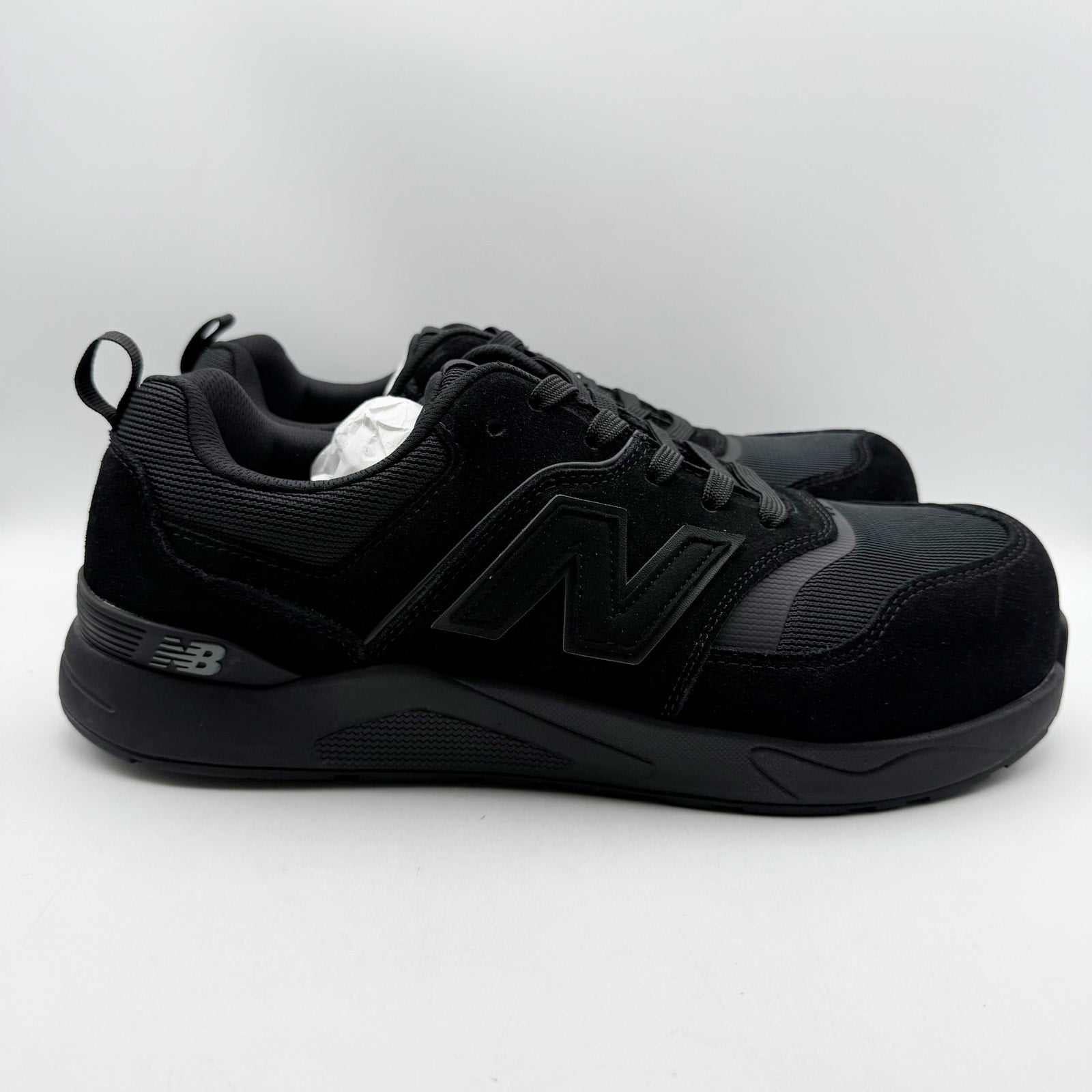 New Balance Mens Elite Lite SD Work Sneakers US 8.5 All Black Composite Toe NIB