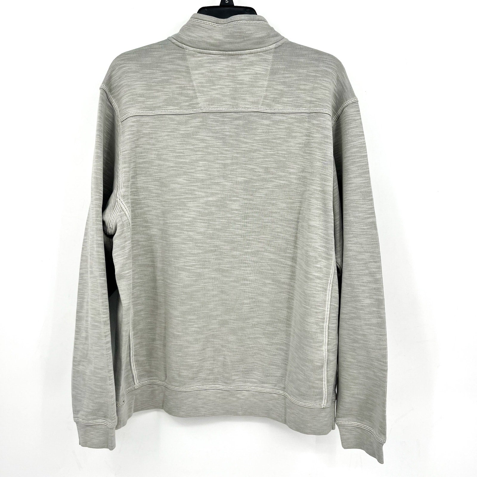 TOMMY BAHAMA Men's Tobago Bay Half Zip Sweatshirt Medium Smoke Grey NWOT