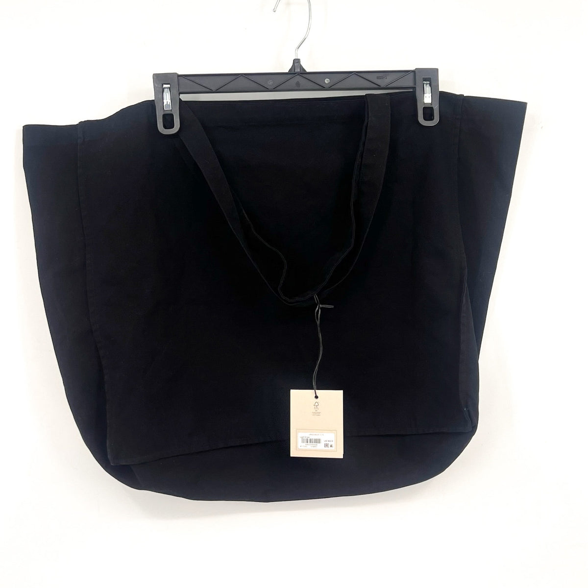 ALLSAINTS Unisex Large Biggy Tote One Size Black Logo 100% Cotton NWT