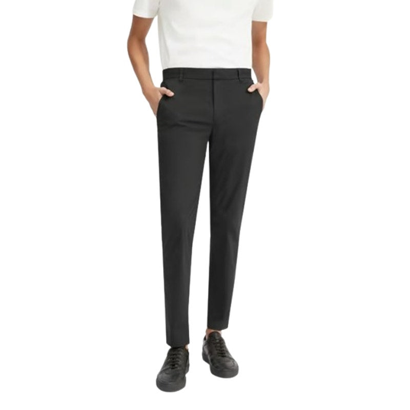 EVERLANE Mens The Air Chino Pants 31x30 Black Stretch Cotton Poplin Slim Fit NWT