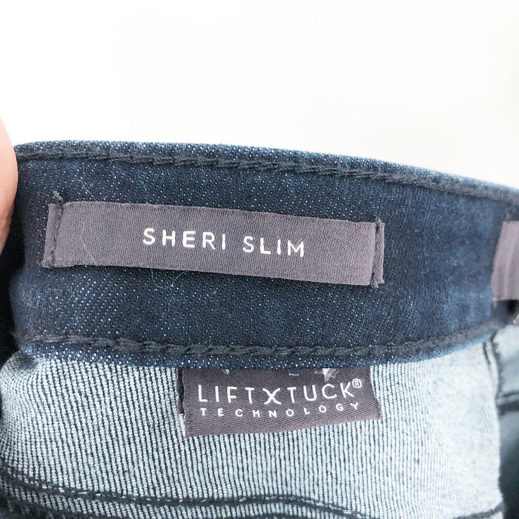 NYDJ Womens Sheri Slim Jeans Size 00 Rapture Blue Cuffed Mid Rise Stretch NWT