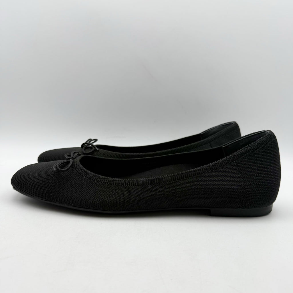VIONIC Womens Klara Flats Size 11 Narrow EU 42 Black Knit NWOB
