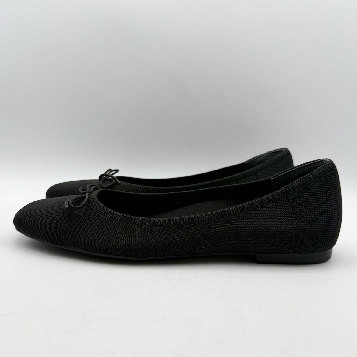 VIONIC Womens Klara Flats Size 11 Narrow EU 42 Black Knit NWOB