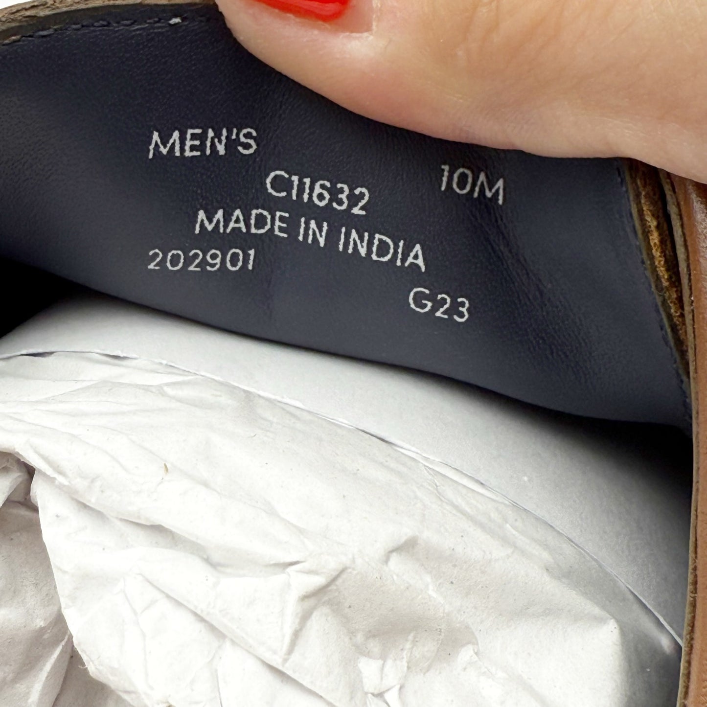 Cole Haan Mens Lenox Hill Cap Oxford Shoes US 10 M Brown Leather Split Toe NIB