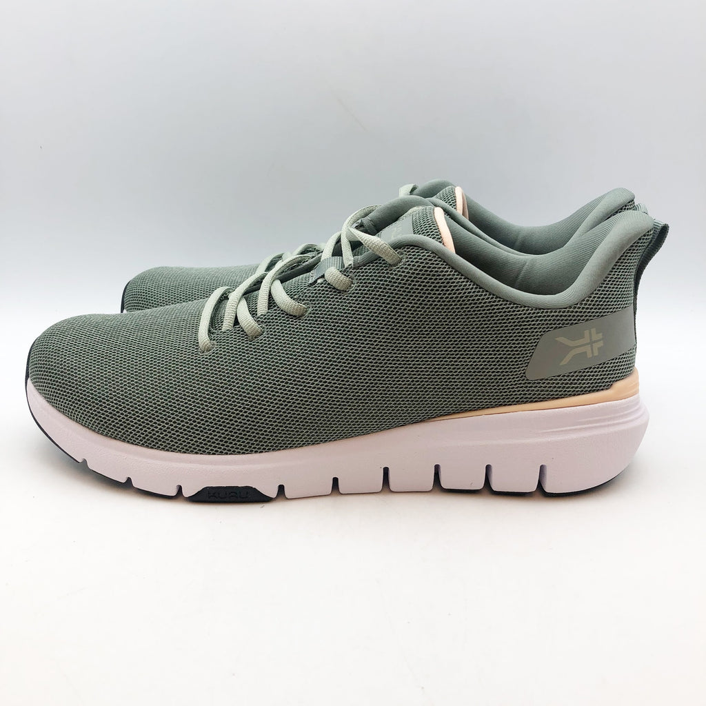 KURU Womens Flex Via Sneakers Size 11 Green Haze Light Apricot Athletic Shoe NIB