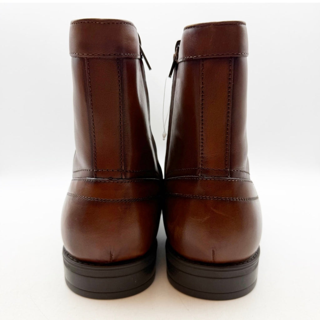 Florsheim Mens Midtown Plain Toe Boots US 8.5 EEE (3E) Brown Cognac Leather NIB