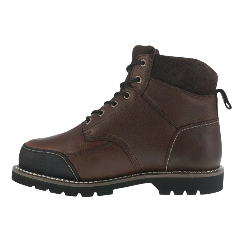 Iron Age Mens Dozer 6 Work Boots US 6 Wide Brown Leather Steel Toe NIB