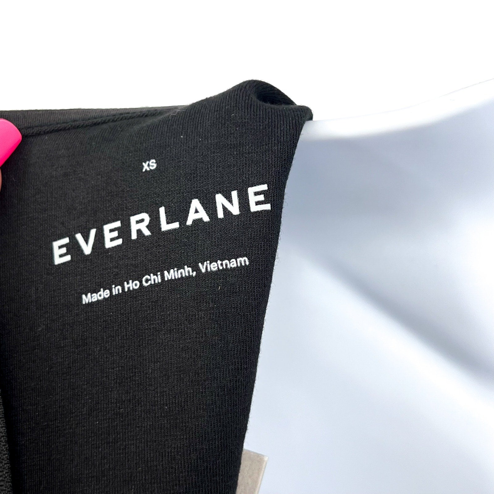 EVERLANE Women's The Dream '90s Shift Dress XS Black Sleeveless Stretch NWT