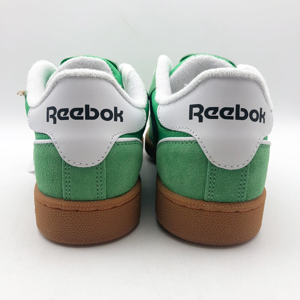 Reebok x Pleasures Club C Bulc Sneakers Mens 12 Green White Suede Casual NIB