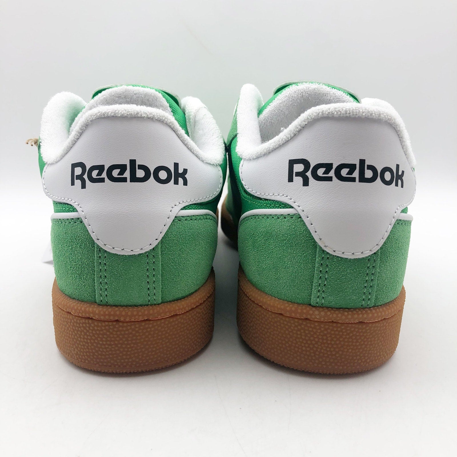 Reebok x Pleasures Club C Bulc Sneakers Mens 12 Green White Suede Casual NIB