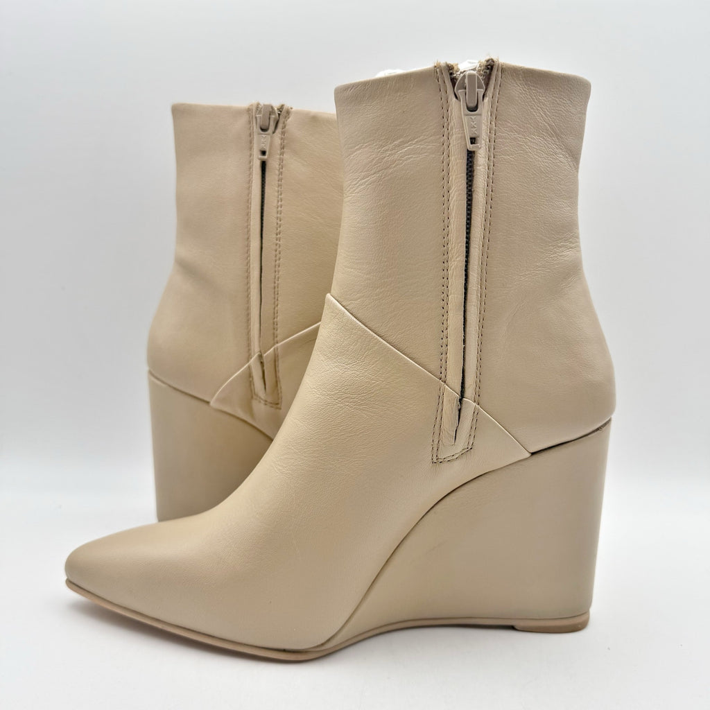 Seychelles Womens Only Girl Wedge Ankle Boots US 6 Tan Leather NIB