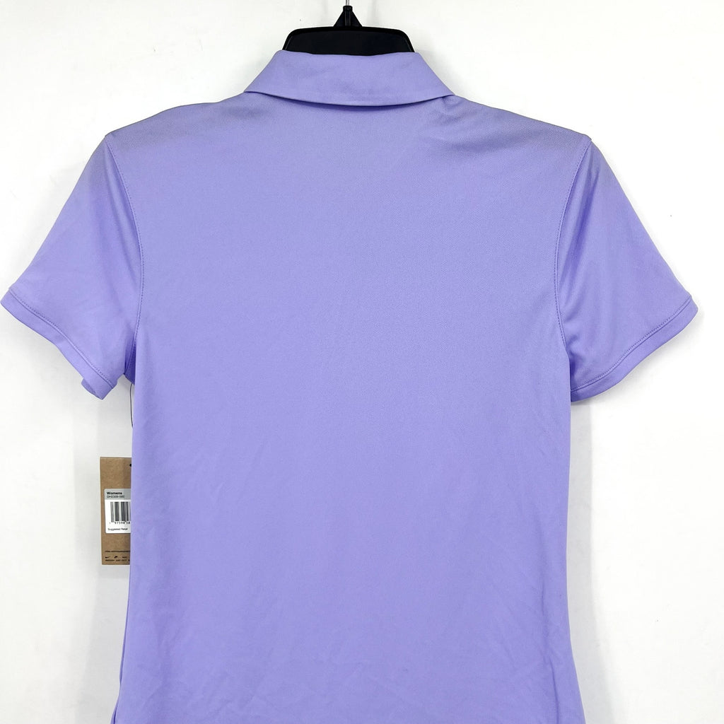 NIKE Women's Dri-FIT Victory Golf Polo Shirt XS Purple Pulse Short Sleeve NWT