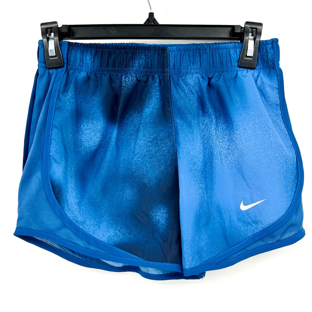 NIKE Women's Dri-FIT Tempo Running Shorts XS Court Blue Printed NWT