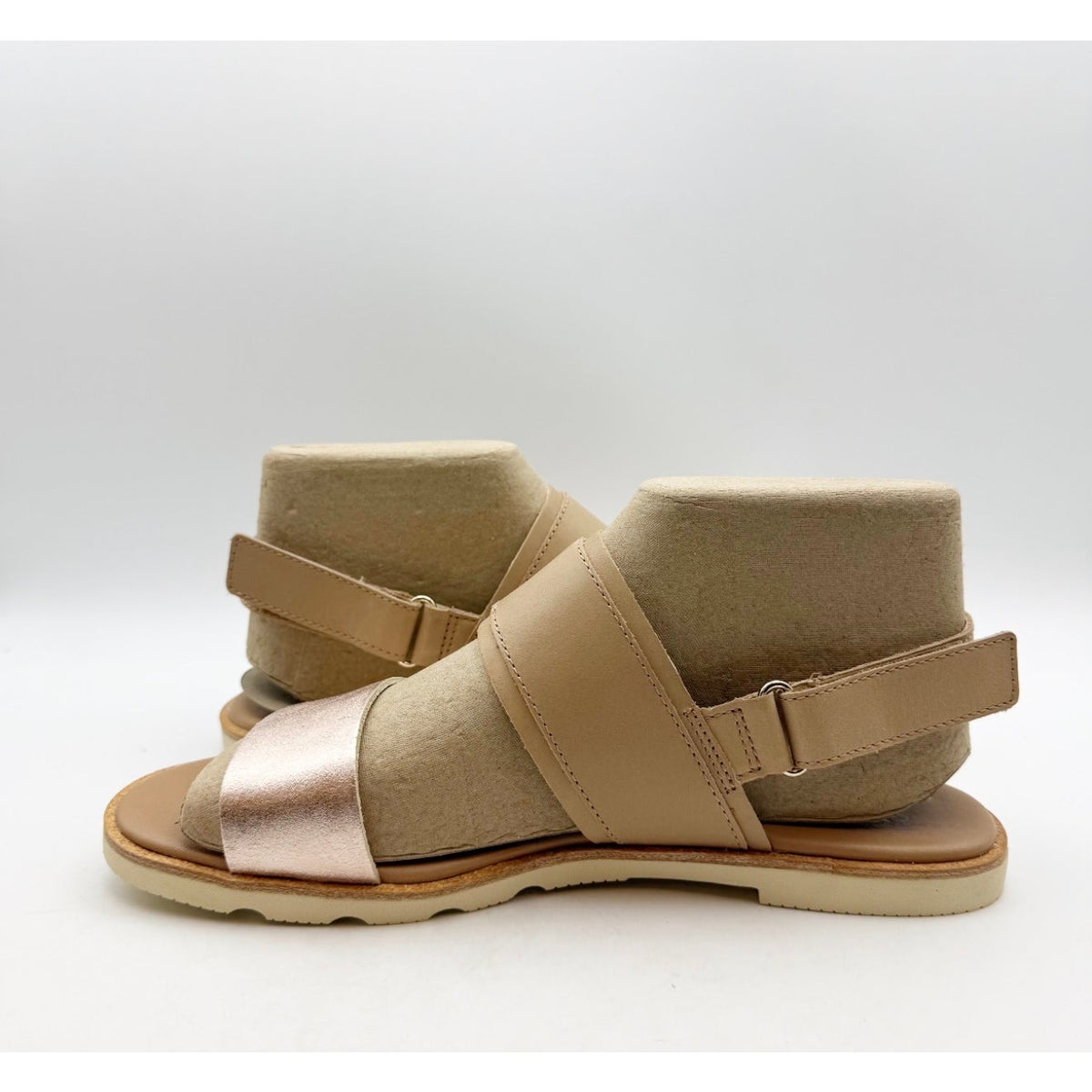 Sorel Women's Ella III Slingback Sandals Size 9 Honest Beige Honey White NIB