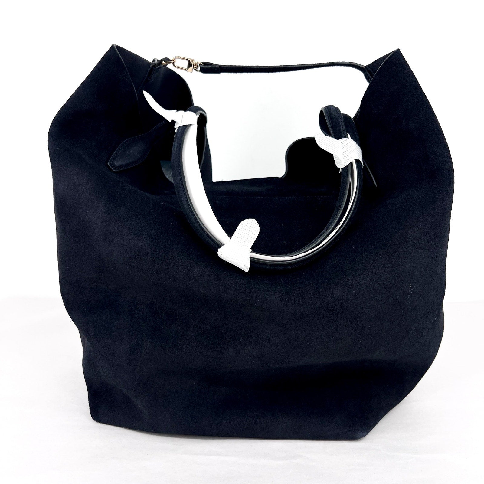 MADEWELL Women's The Oversized Shopper Tote Large Jet Blue Suede NWT
