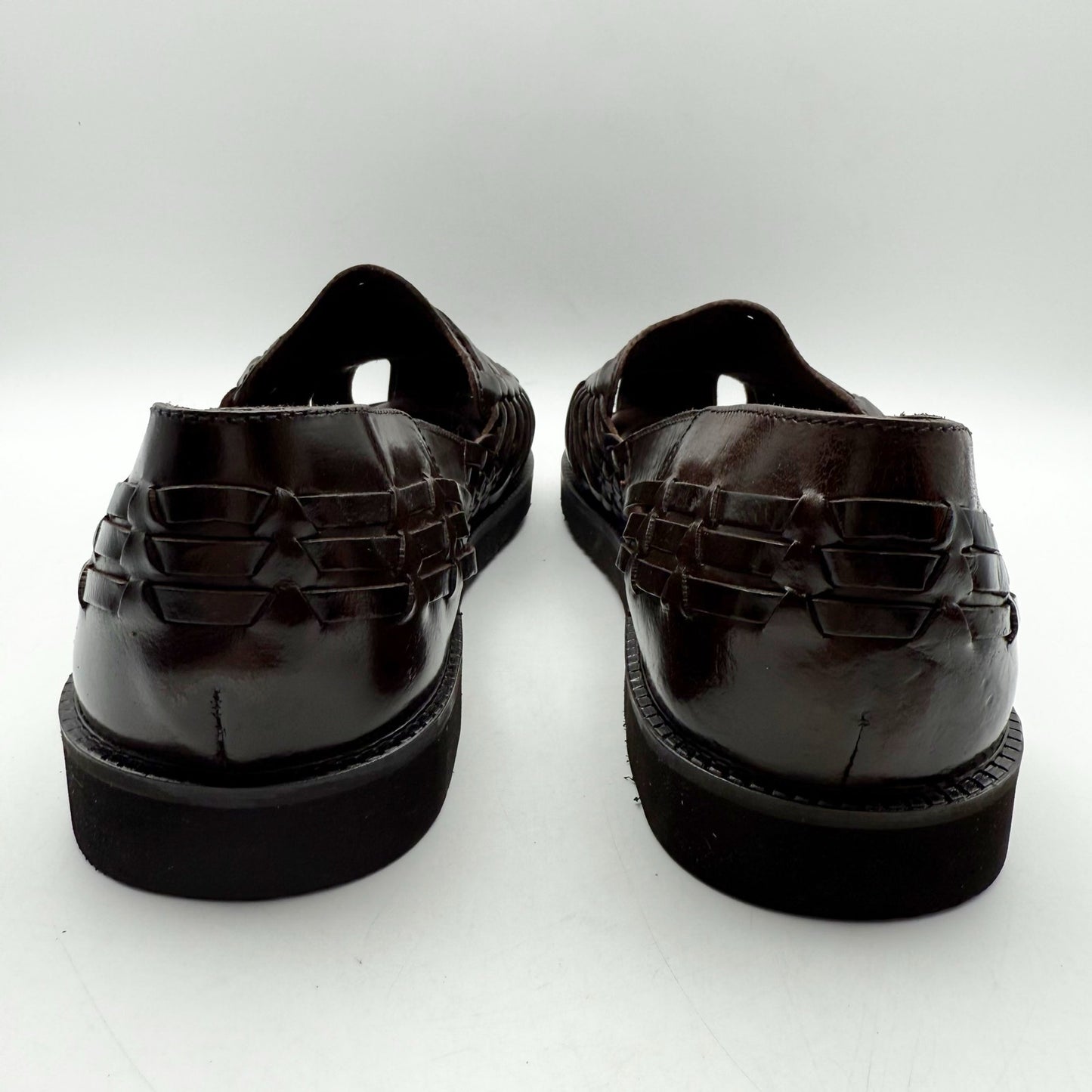 Deer Stags Mens Antonio Sandals US 11 M EU 44 Dark Brown Leather NIB