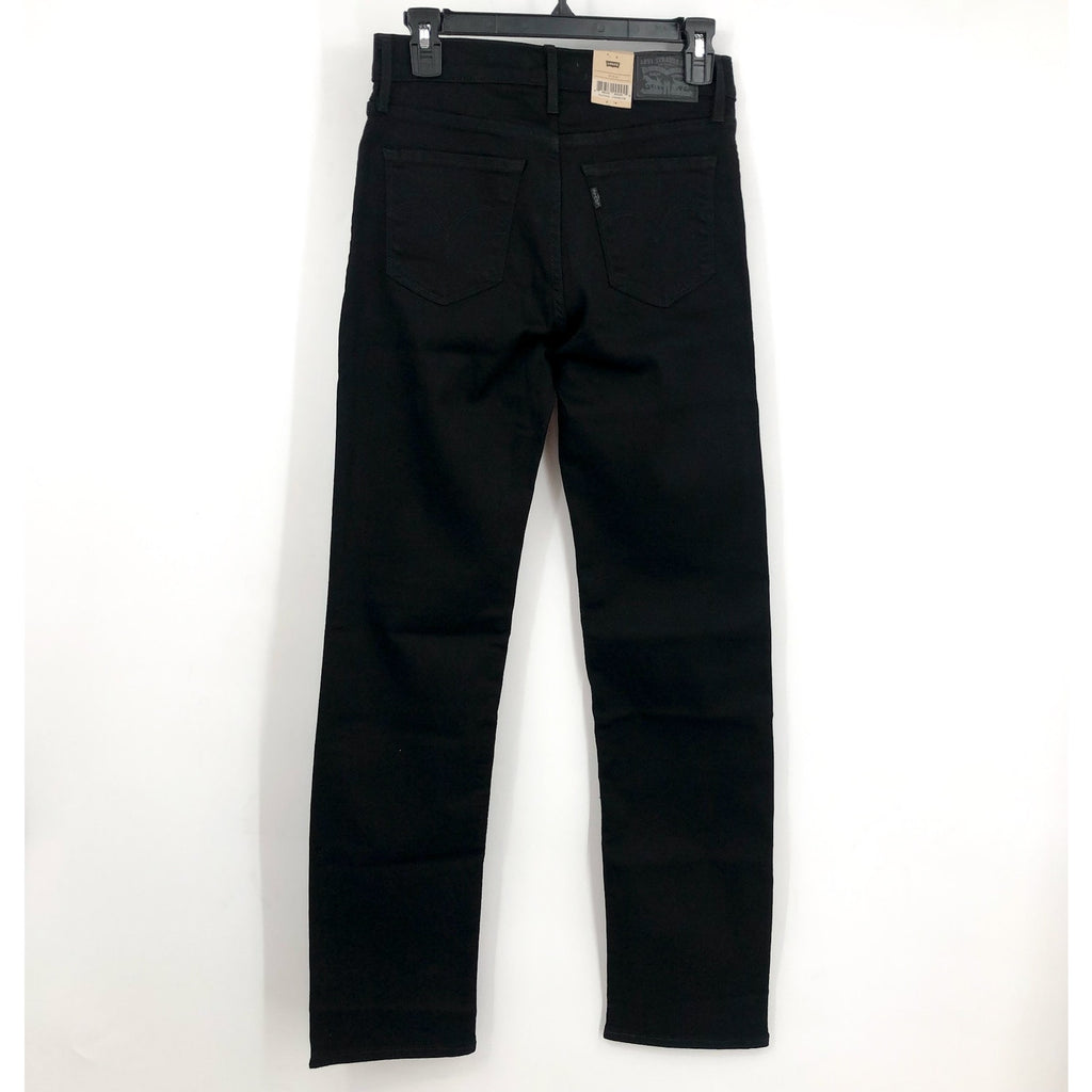 LEVI'S Women's 314 Shaping Straight Jeans 27x32 US 4 Soft Black NWT 196310000