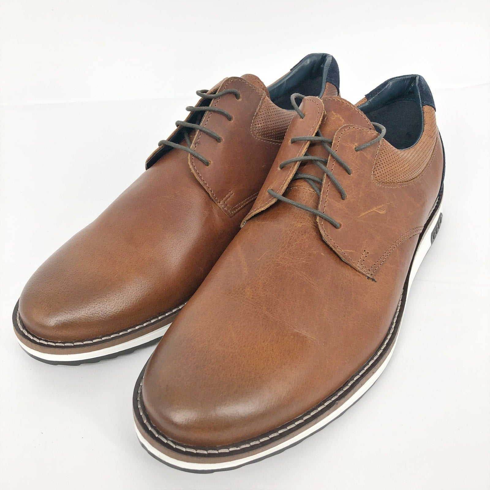 HAWKER RYE Men's Maverick Oxford Shoes 12 Brown Lace Up Leather Stitchfix NWOB