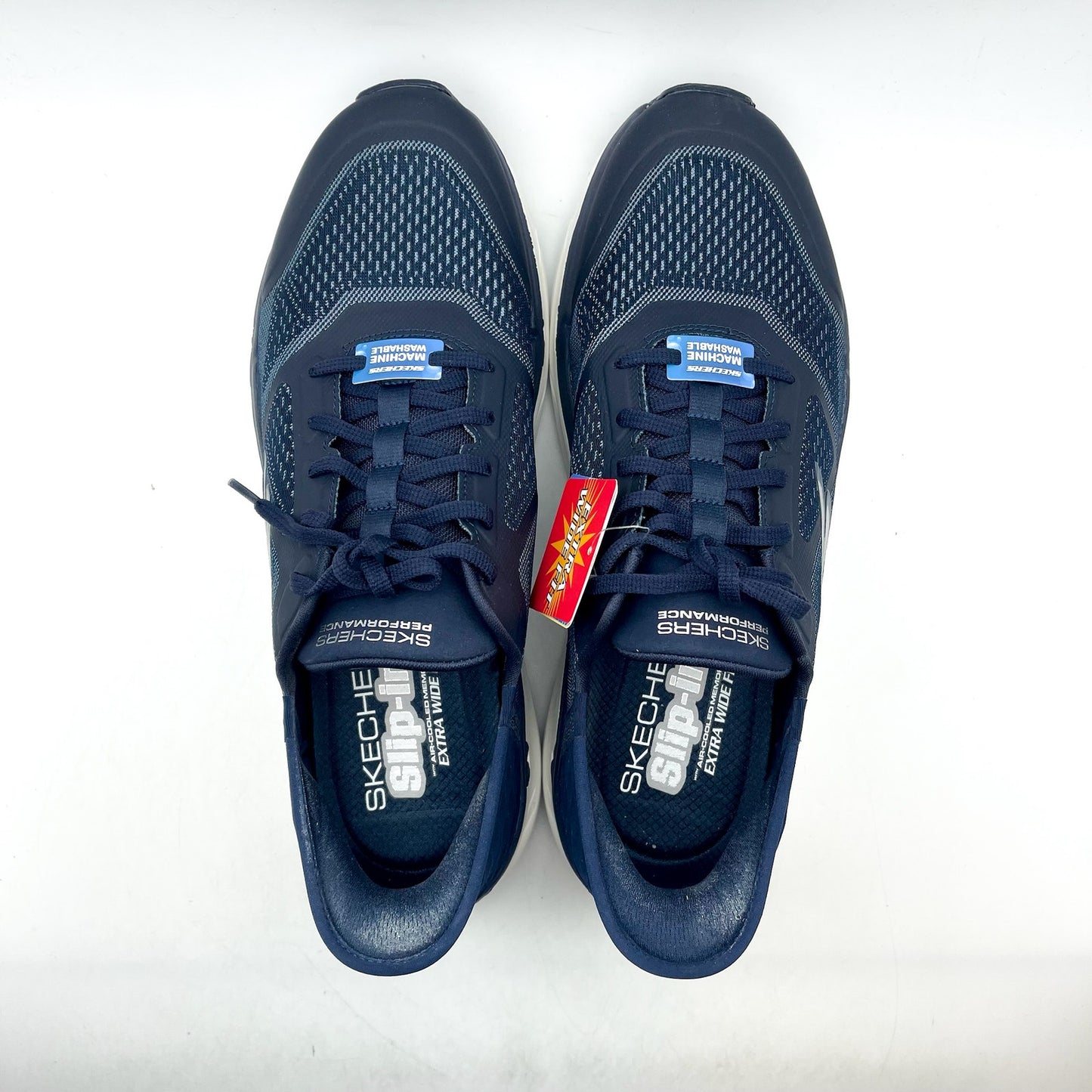 Skechers Mens Max Cushioning Premier Slip-In Sneakers US 13 XWide Blue NWOB