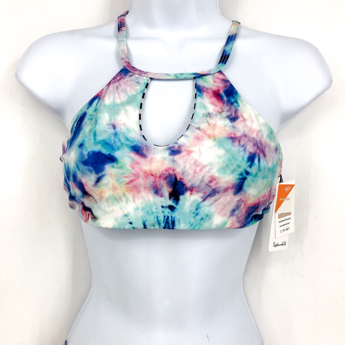SPLENDID Girls' Brighter Side Hi Neck Two Piece Set 12 Multicolor Reversible NWT