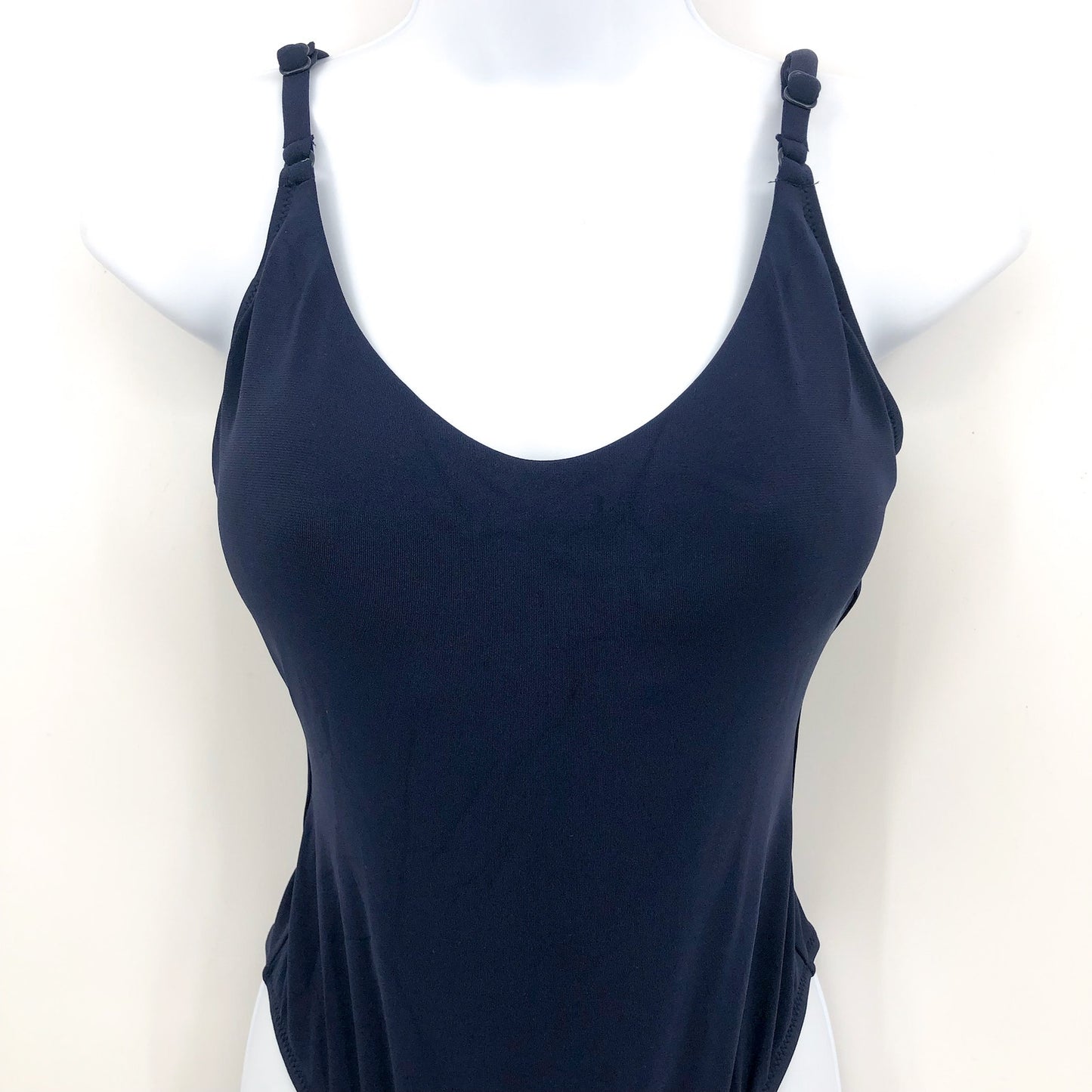 ROBIN PICCONE Ava Scoop Neck Mio One Piece Swimsuit Size 12 Navy Blue NWT