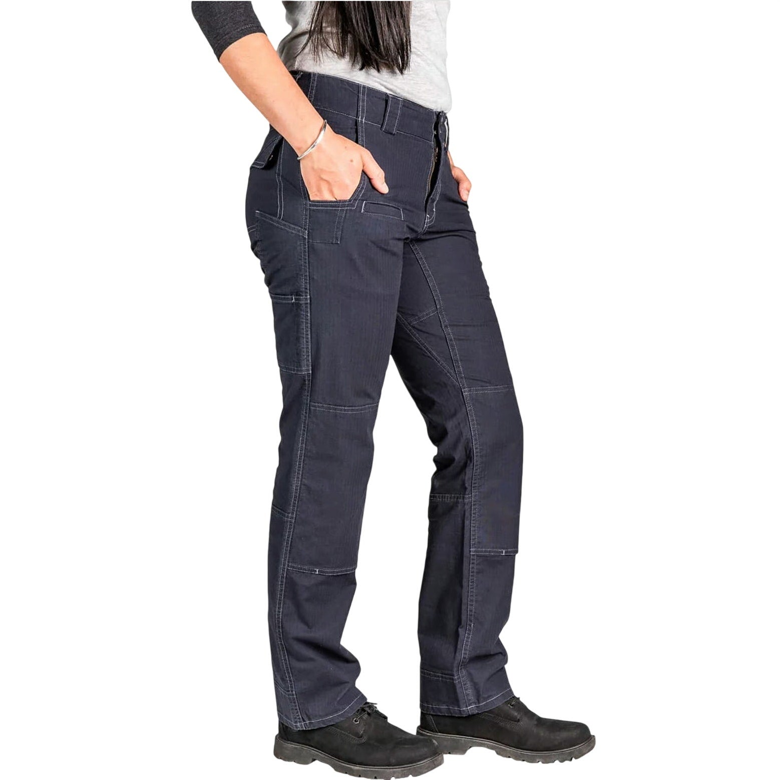 DOVETAIL WORKWEAR Women's Day Construct Pants Size 8 Navy Blue 28" Inseam NWOT
