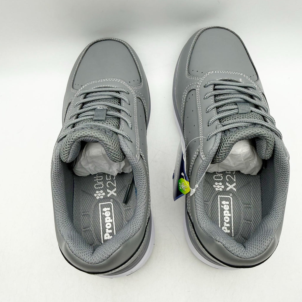 Propet Womens Ultima Sneakers US 6.5 Extra Wide Grey White Leather NIB