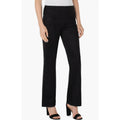 LIVERPOOL Women's Pearl Pull-On Faux Suede Flare Pants Small Black Stretch NWT