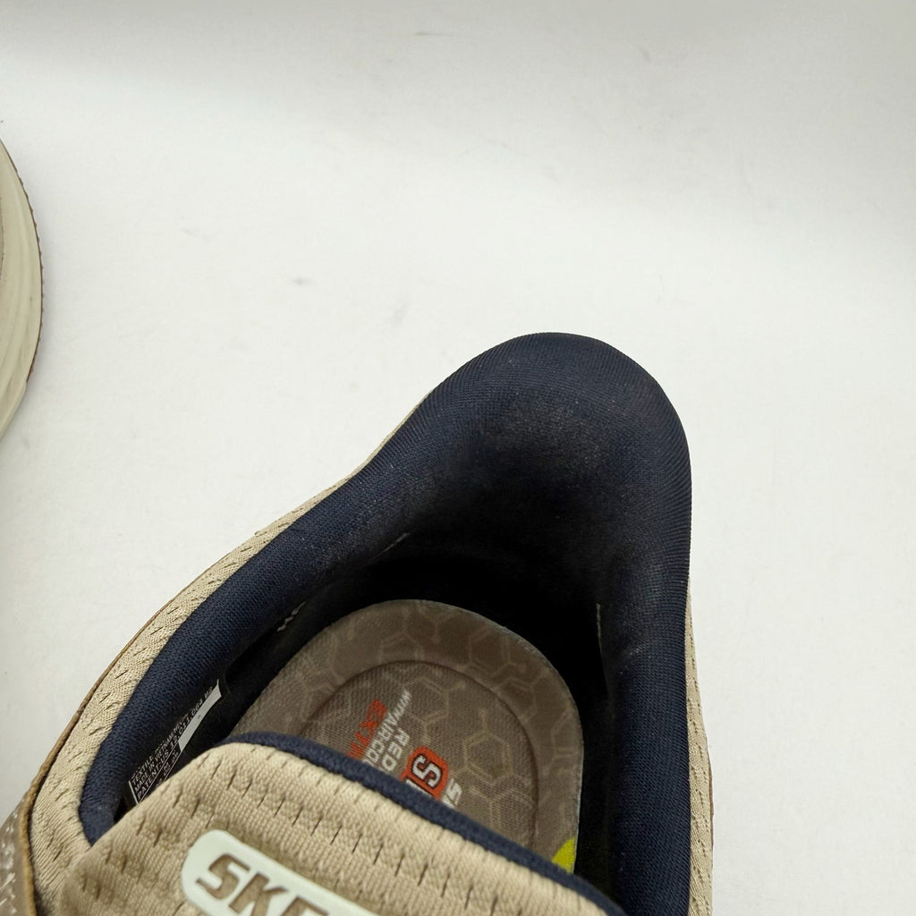 SKECHERS Mens Meroe - Alden Slip On Boat Shoes US 13 WW Taupe Tan Sneakers NWT