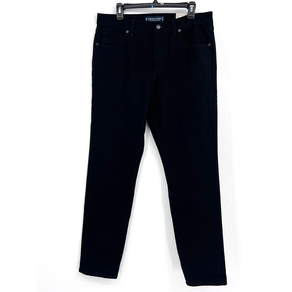 EVERLANE Men's Slim 4-Way Stretch Jeans 35x34 Black Uniform Organic Cotton NWT